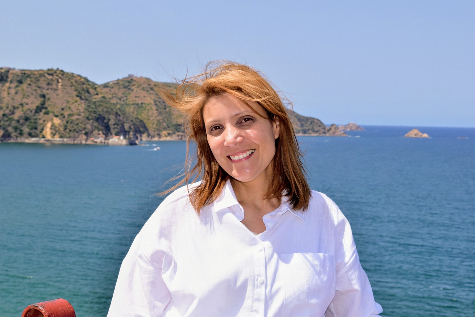Portrait — bord de mer